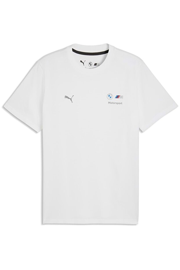 634897 Bmw Mms Ess Logo Tee T-Shirt Men's T-Shirt White