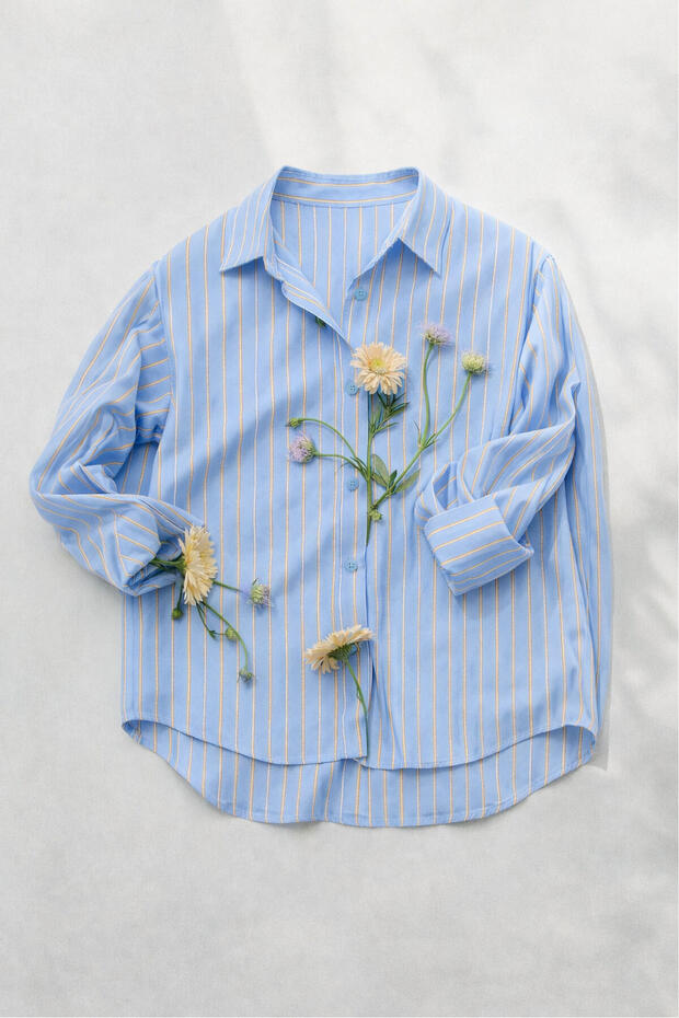 BASIC POPLİN GÖMLEK - 1