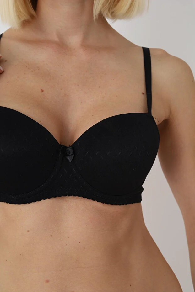 Black Leaf Patterned Empty Unpadded Supportless Cup Bcup Cup - 5