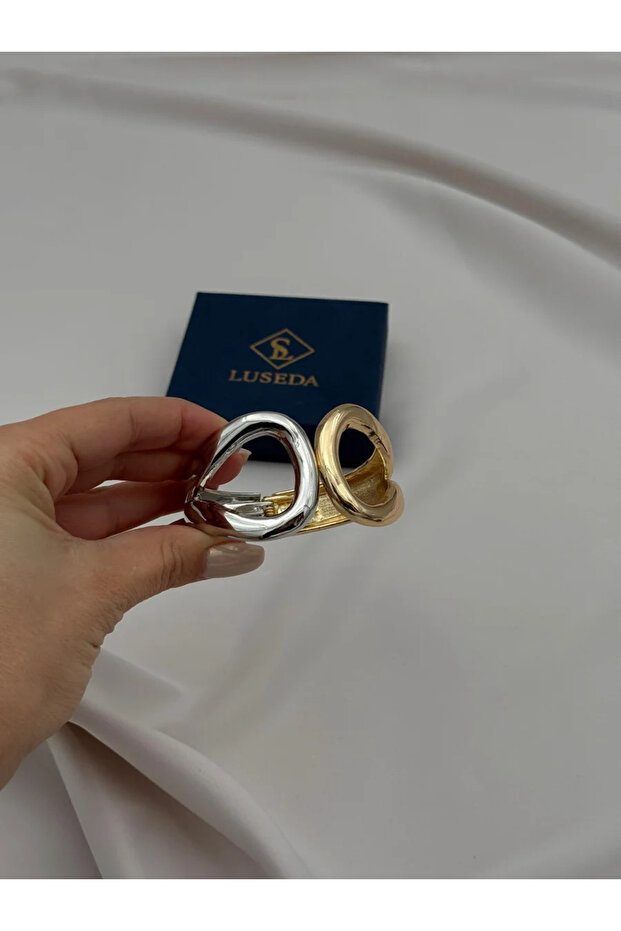 سوار بيضاوي الشكل بلونين - 2