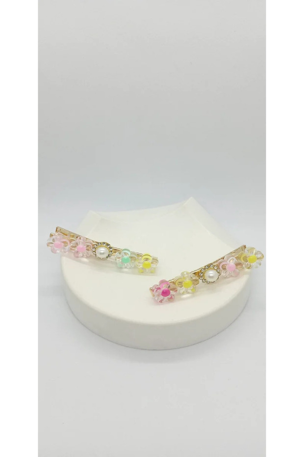 مشبك كوليت مزدوج بنمط الزهرة - 1 - 1