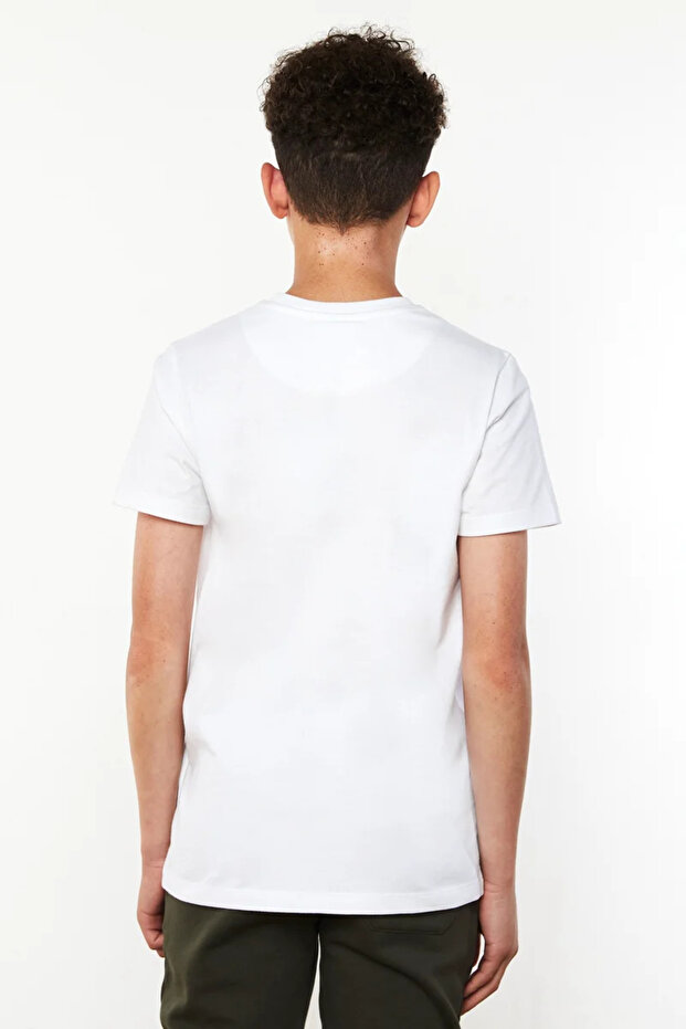 Λευκό Παιδικό Ποδηλατικό Μπλουζάκι Basic - 2