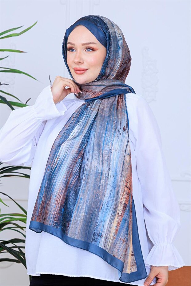Abstrack Patterned Digital Soft Shawl - 6