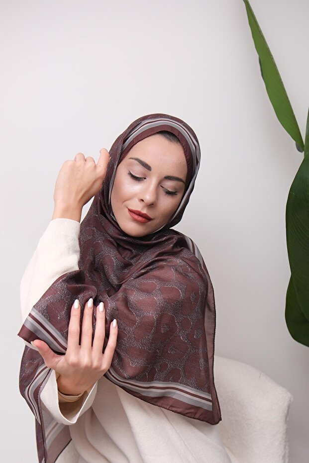 Leopard Patterned Digital Soft Shawl - 6