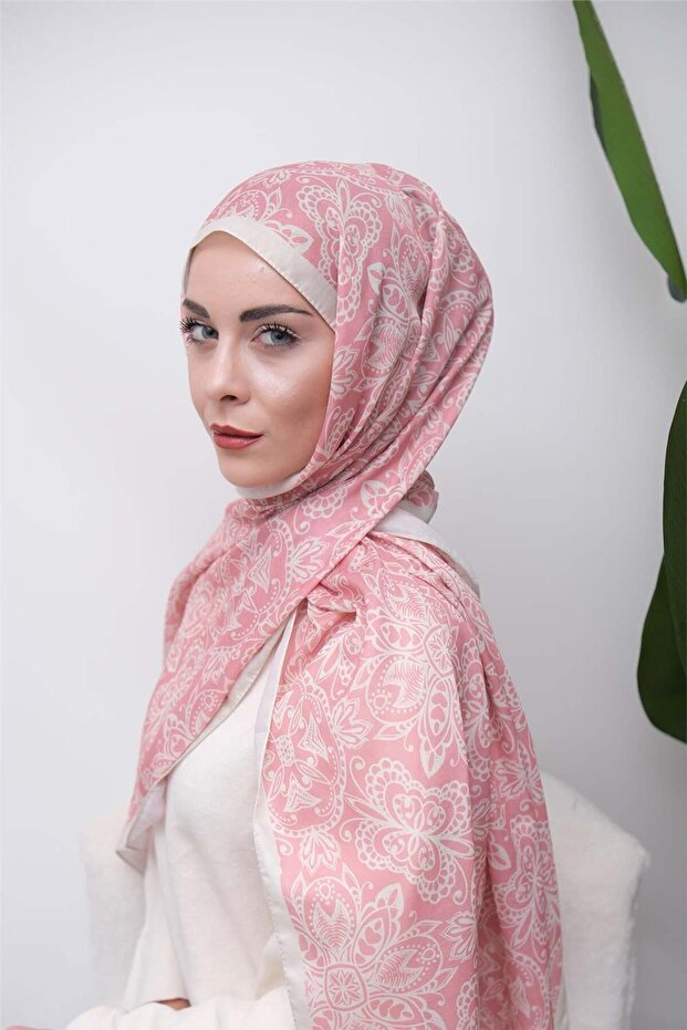 Elegant Floral Patterned Digital Soft Shawl