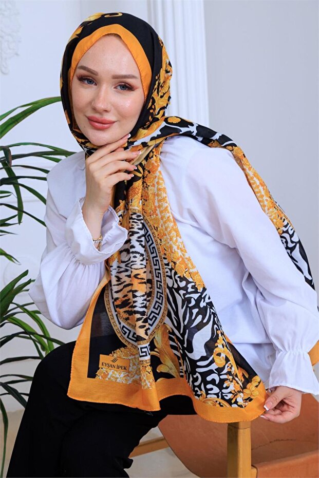 Modern Leopard Printed Piece Digital Soft Shawl