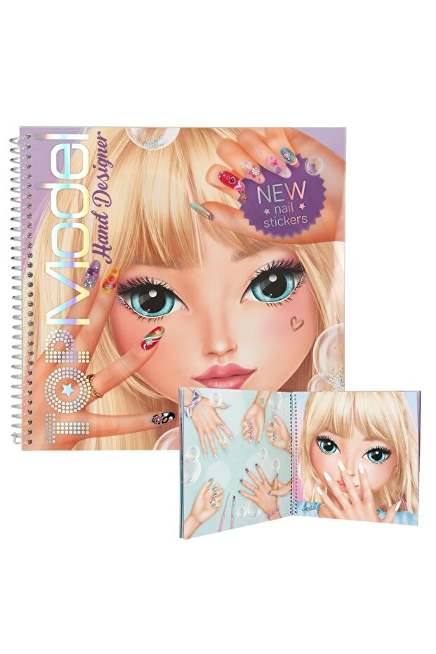 Topmodel Nail Design Notebook with Sticker