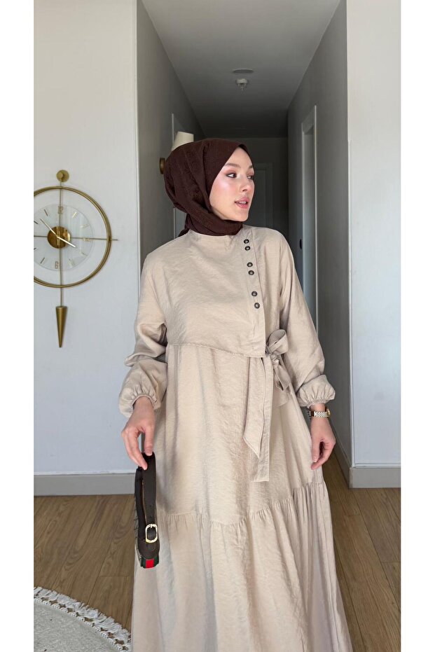 Yeni Sezon Ceylan Modal Kadın Elbise - 5