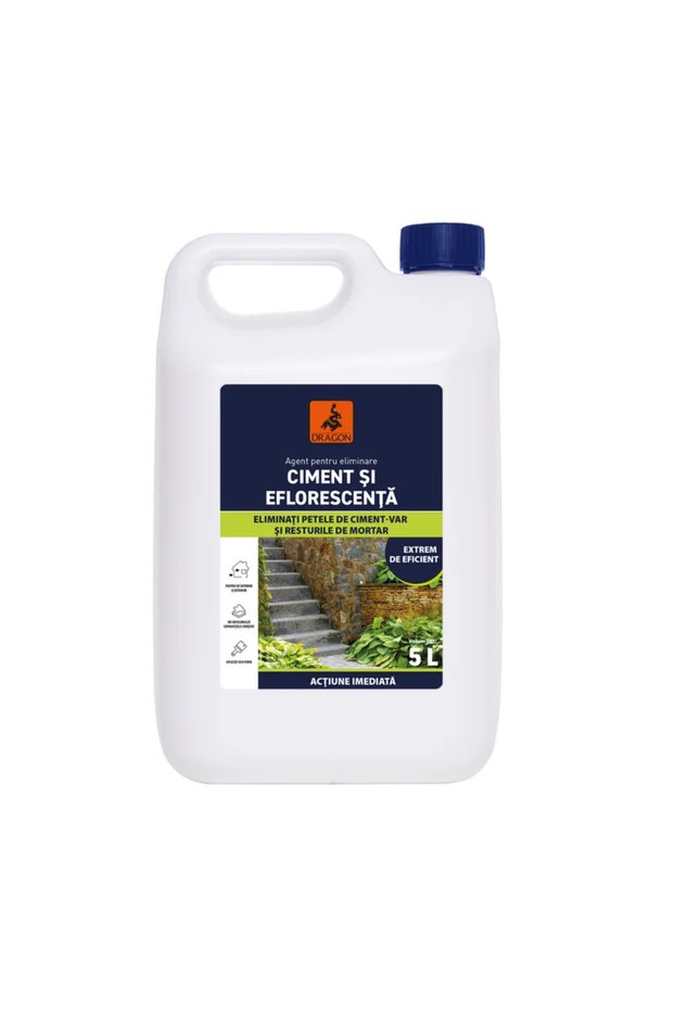 Cement and efflorescence removal solution, Dragon, 5L