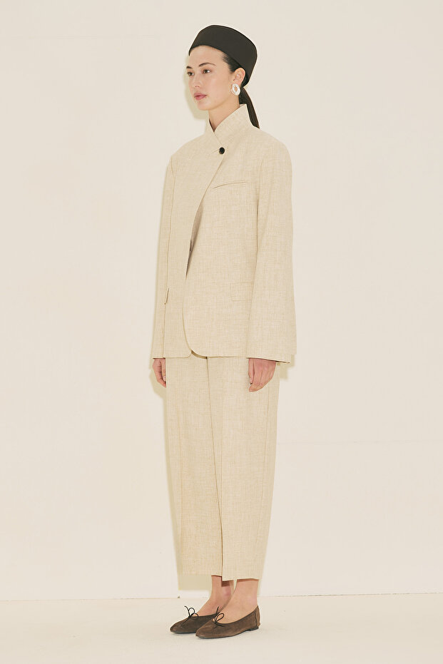 MILANDA BLAZER CEKET BEJ - 4