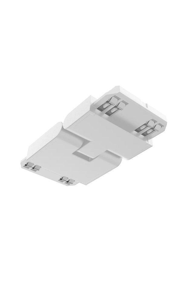Ceiling/wall connector for track, white