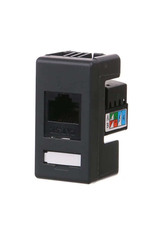 Gewiss Top System data socket (RJ45), modular, IP20, black
