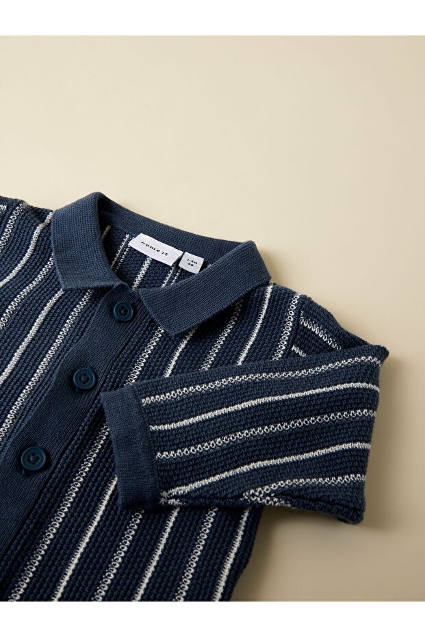 Strickjacke Polo Strick - 5