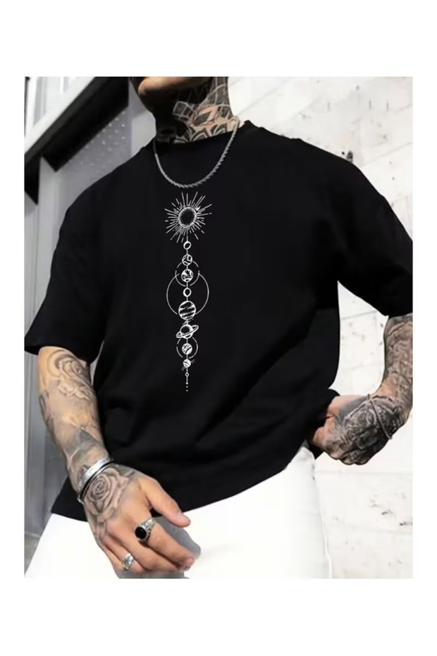 Printed Basic T-Shirt - 1