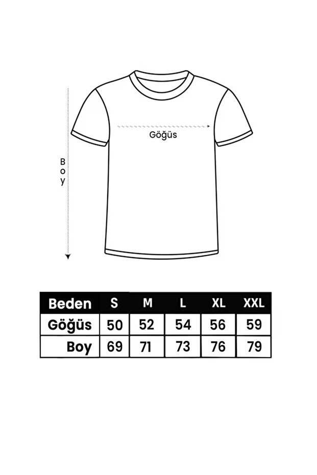 Printed Basic T-Shirt - 4