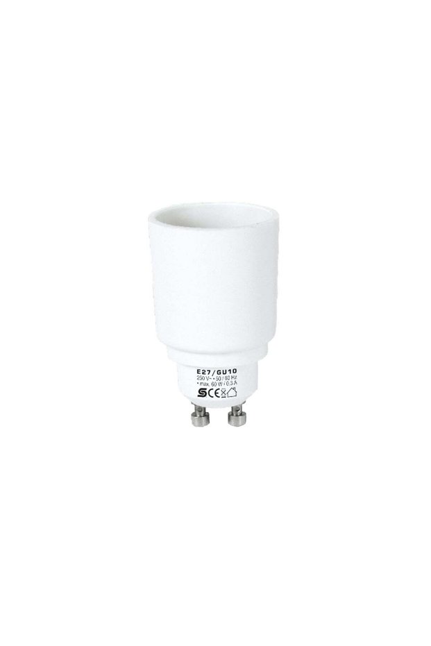 E27/GU10 bulb socket adapter, plastic