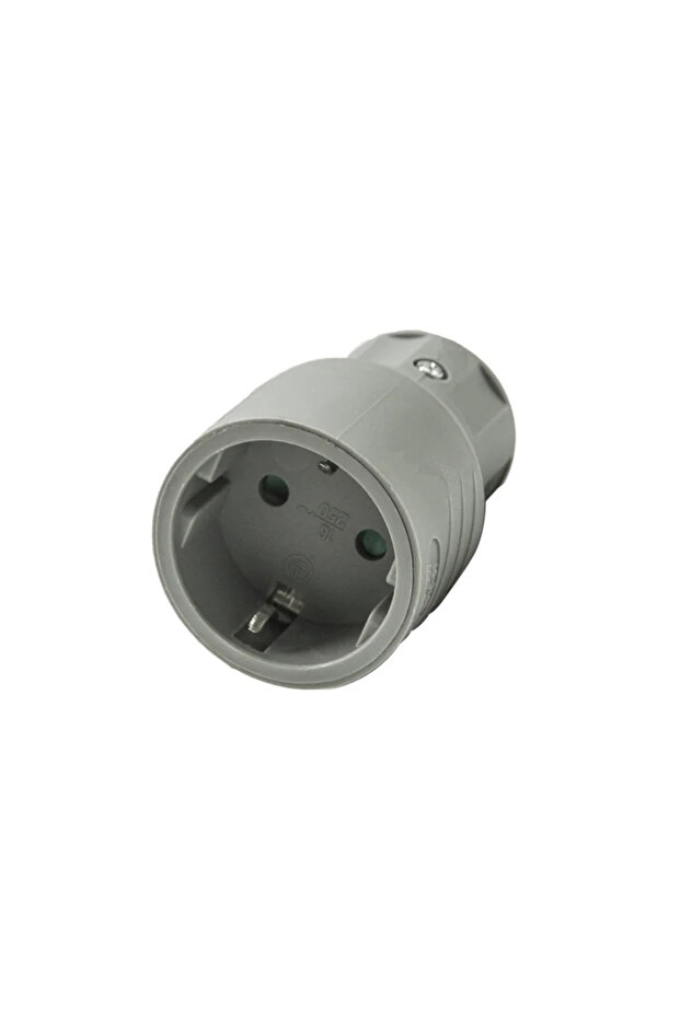 Щепсел Шуко 16A, сив - 1