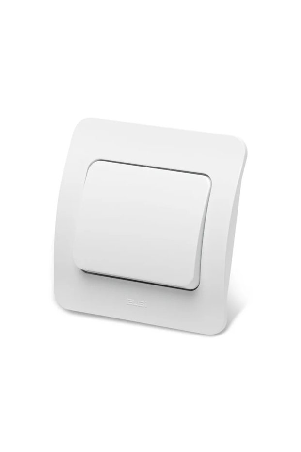 Jazz single switch, IP20, white