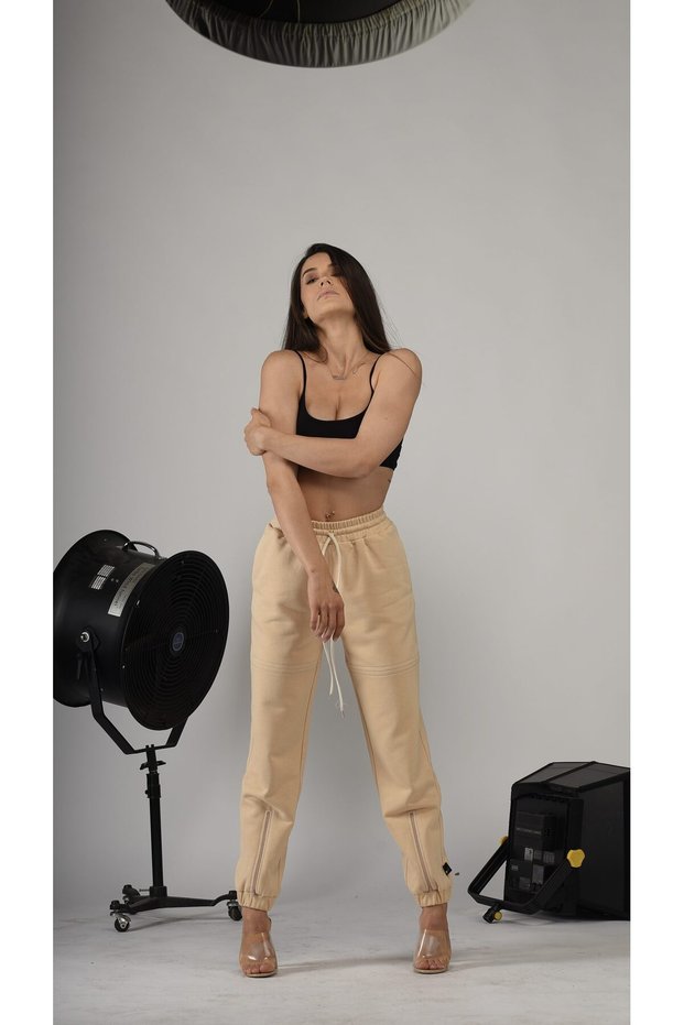 Nude Track Pants