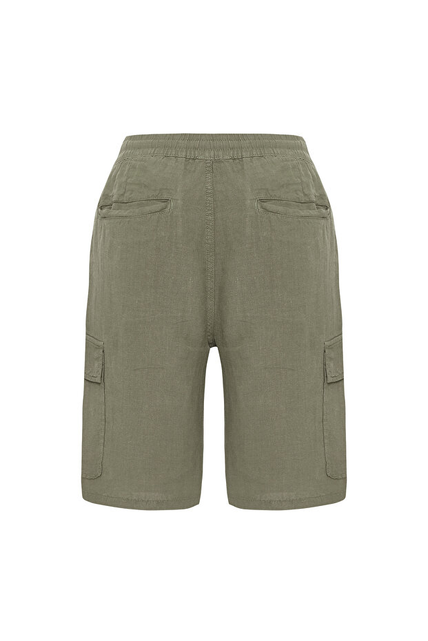 KETEN KARGO ŞORT - 4