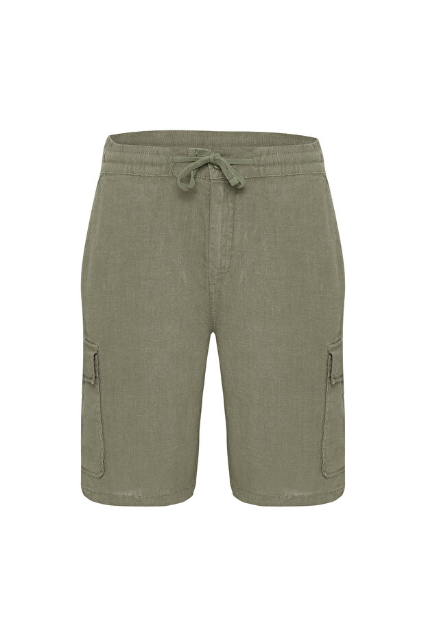 KETEN KARGO ŞORT - 1