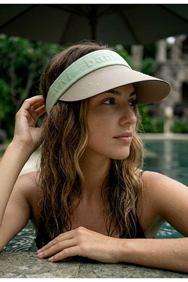 Soleil Vizör – Women's Summer Sun Hat with Wide Brim | Beach & Pool Use