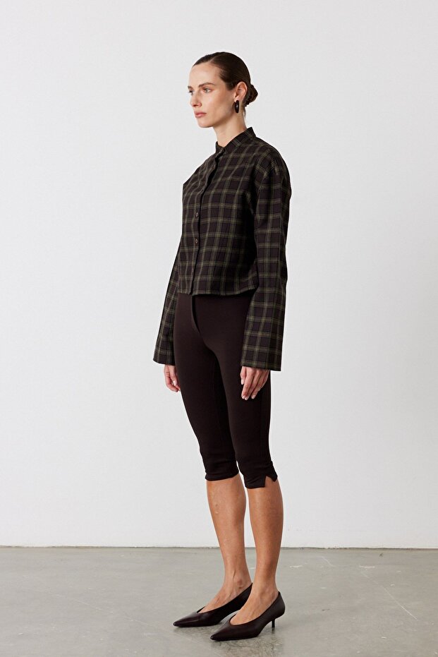 Clair Ekose Gömlek Yeşil - 4