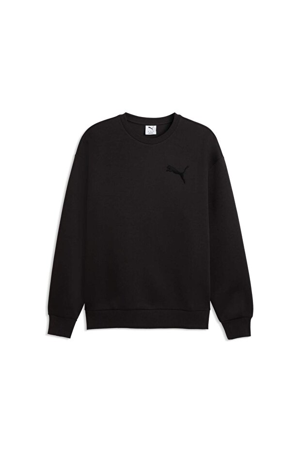 Essentials Elevated Cat Logo Men's Wide Cut Sweatshirt