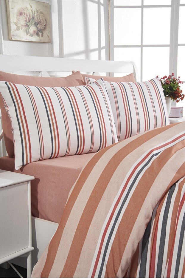 Bitez Double Cotton Piece Tile Duvet Cover Set 200X220 cm