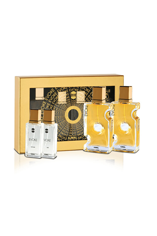 Evoke Gift Set for Women | EDP 75ml, Hair Mist 50ml & Body Mist 50ml
