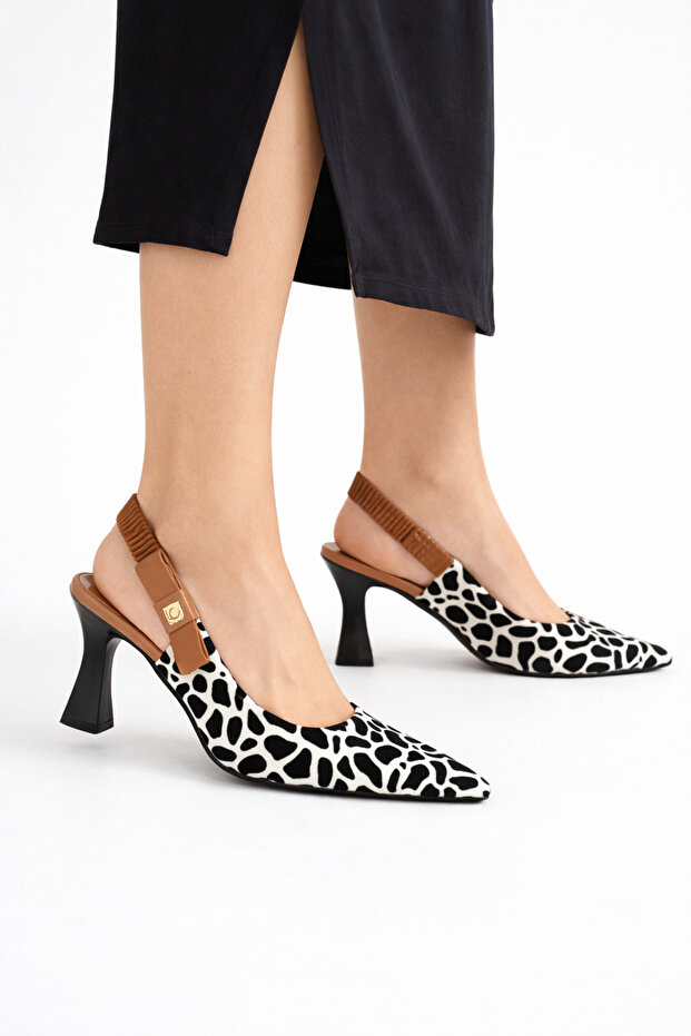 Women's Slingback Heeled Shoes Pointed Toe 5.5 cm Medium Heel Banded Elegant Daily Office Stiletto