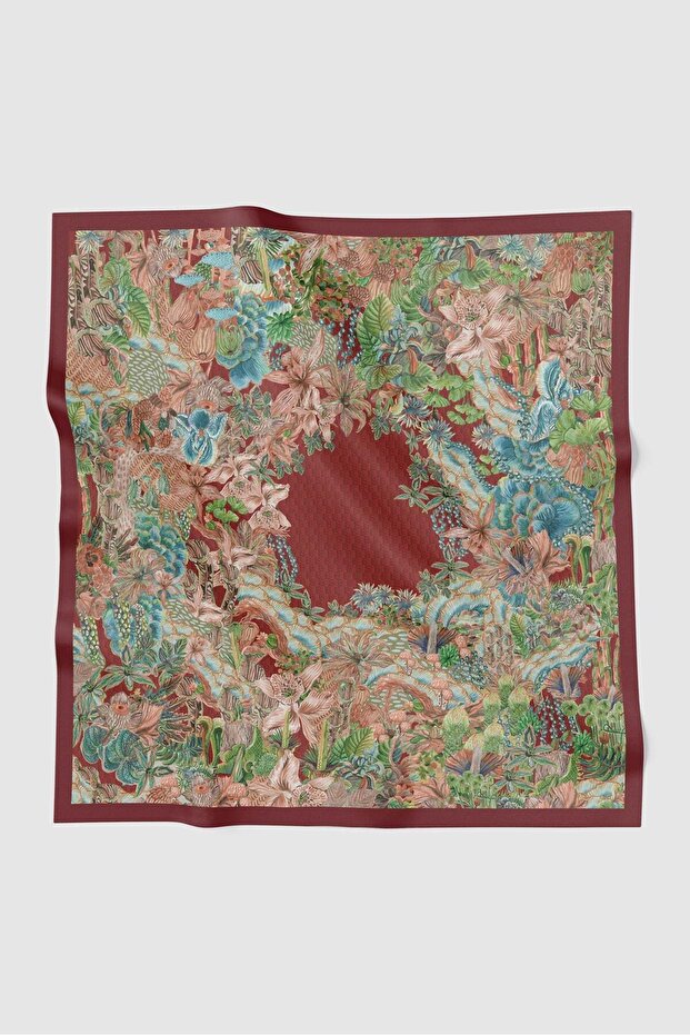 Forestis Vual Square Scarf - Mahogany