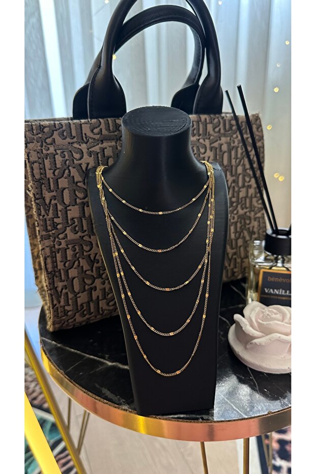 Pullu çoklu kolye - 2