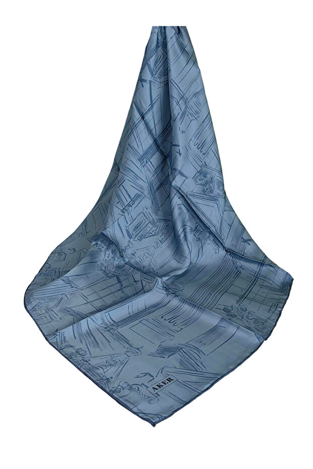 Silk K Crepe Satin Scarf 2026 Summer Season 9129701-323