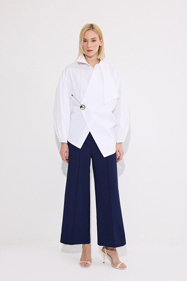 Ribbed CREPE PANT