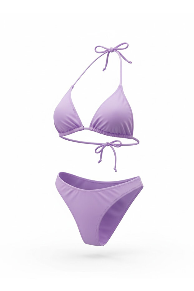 Lilac Triangle Bikini Set - 2