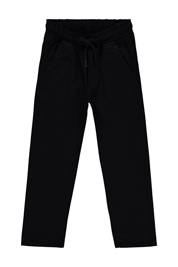 Elastic Waist Pants for 10-13 Years Old - Black 10-11 Years Old