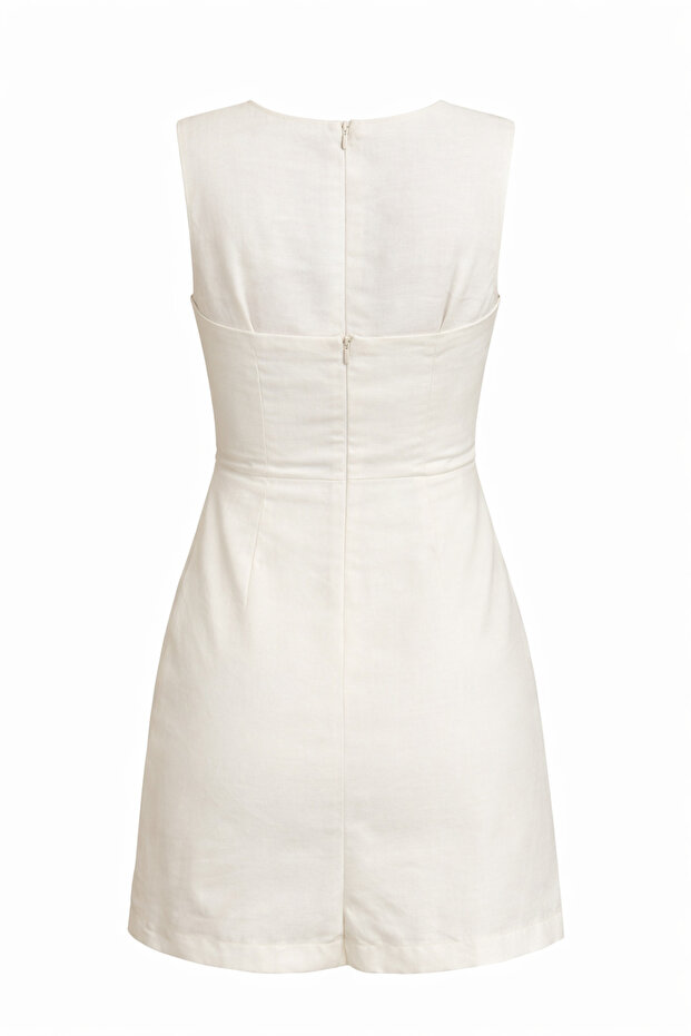 Şortlu sırt dekolte tulum - 2