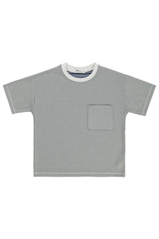 Karyoka Stitched T-Shirt for Ages 10-13 - Blue 13-14 Years