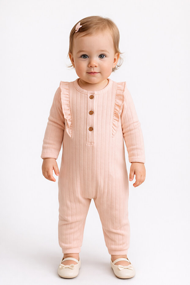 Baby Girl Jumpsuit Without Booties