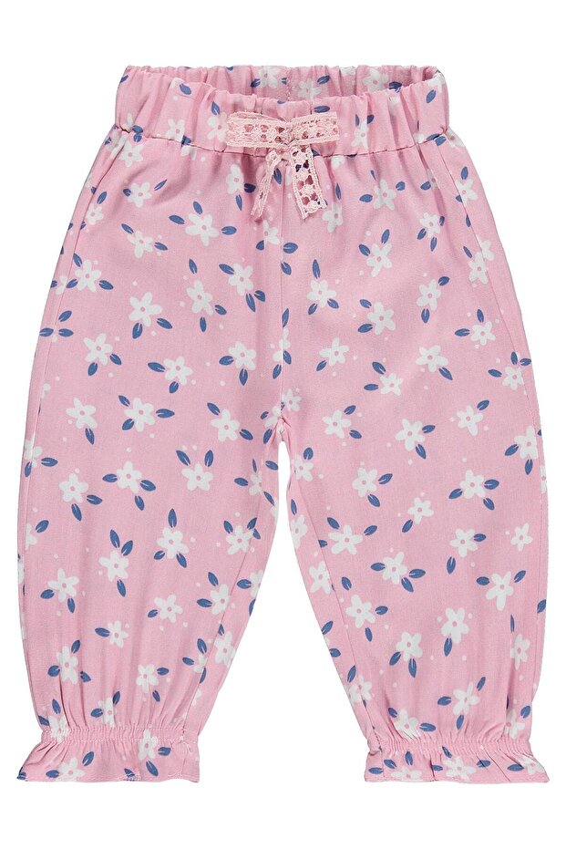Paça Ruched 6-18 Months Pants - Pink 6-9 Months