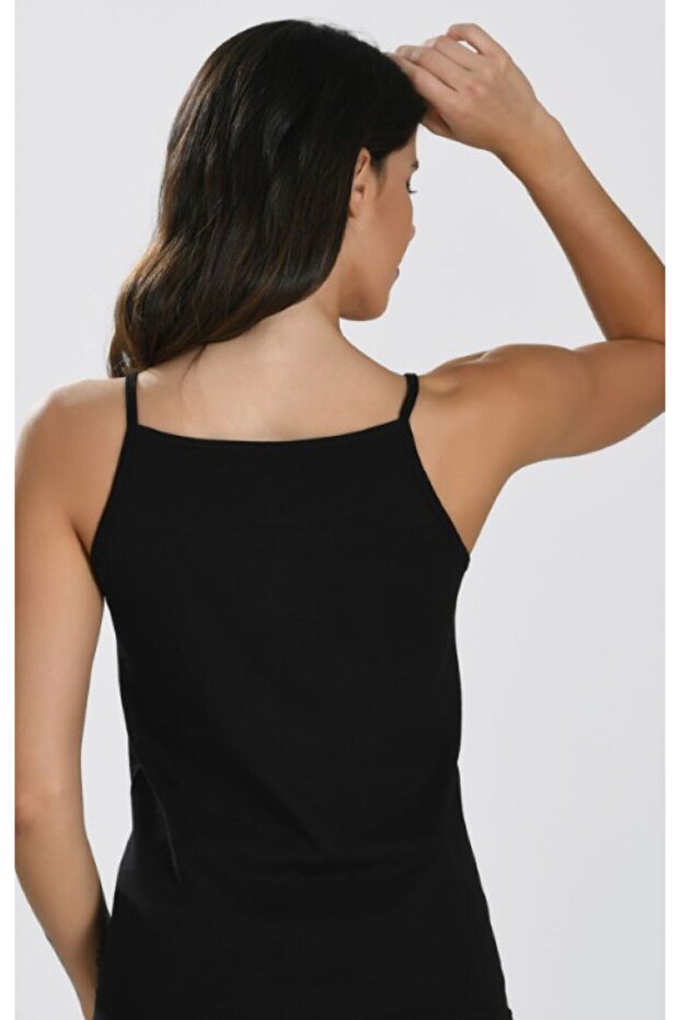 Kadın Modal/Pamuk İnce Askılı Basic 3'lü Atlet - 3