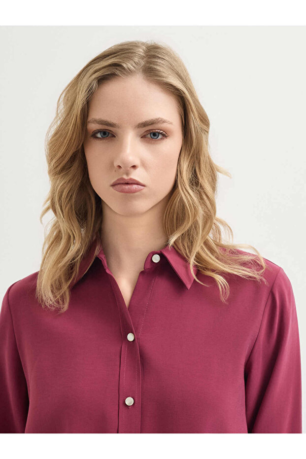 Bordo Gömlek - 5