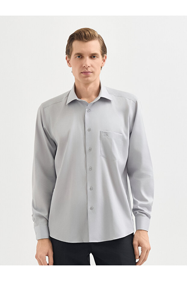 Açık Gri Gömlek - 2