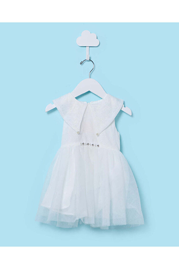 Infant Girls White Tulle Party Dress