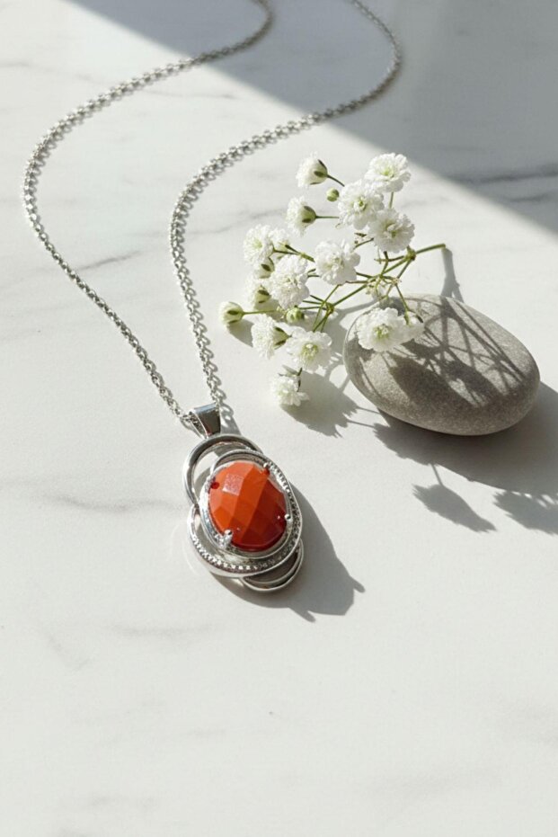 Red Jasper Stone Necklace