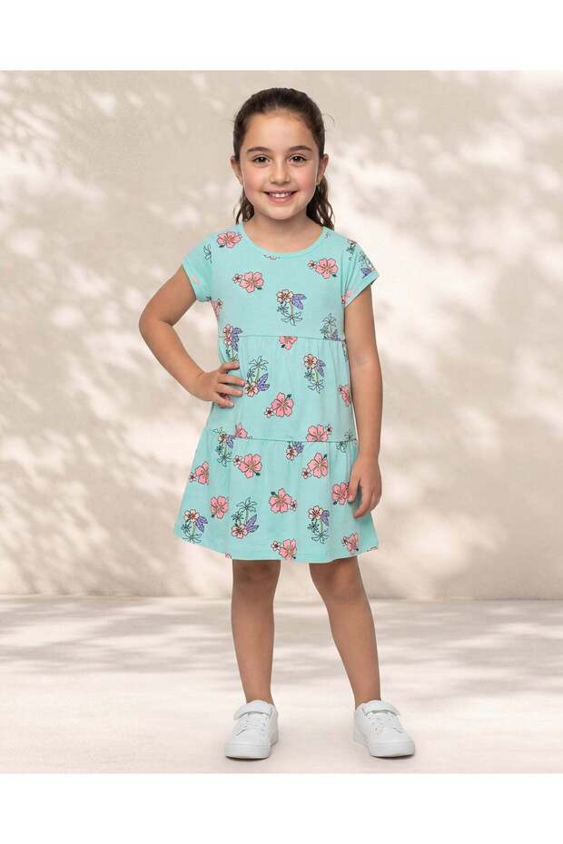 Girls Multi Printed Sleeveless Dress