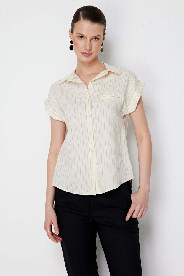 Striped Short Sleeve Shirt