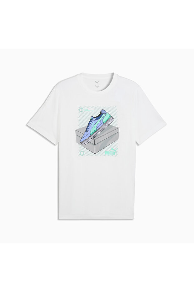 Graphic Men's White Casual Style T-Shirt 69177702