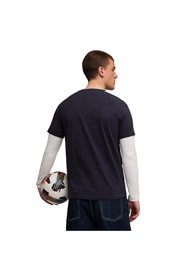T7 Erkek Lacivert Günlük Stil T-Shirt 62959216 - 2
